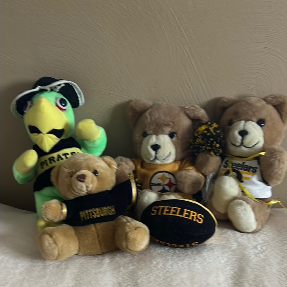 Pittsburgh Themed Plush Toy Set